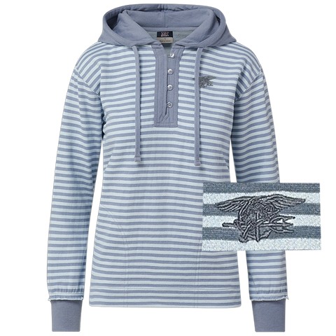 Ladies Trident Alina Henley Hooded Sweatshirt
