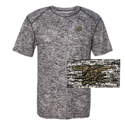 Men's Black Trident Badger Short Sleeve Performance T-shirt