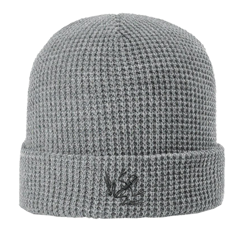Bone Frog Heather Grey Waffle Cuffed Beanie