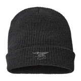 Trident Heather Charcoal Waffle Cuffed Beanie