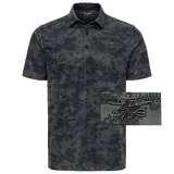 Trident Men's Monterey Black Camo Polo