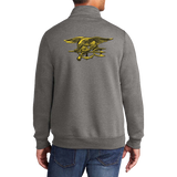 Trident Quarter Zip Graphite Heather Pullover Sweatshirt