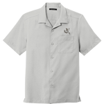 Men's Silver Bone Frog Short Sleeve Performance Camp Shirt