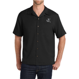 Bone Frog Easy Care Black Camp Shirt
