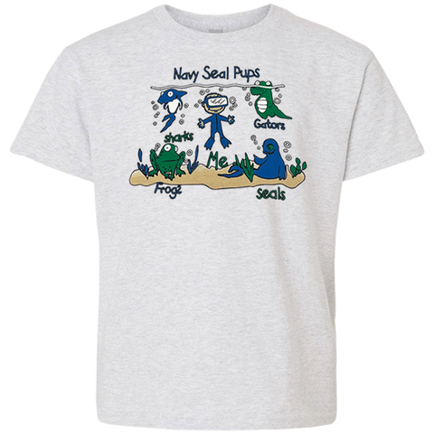 Toddler Gray Navy Seal Pups T-shirt