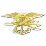 Trident Perfect Cut Decal - UDT-SEAL Store
 - 1