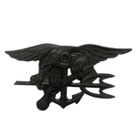 Trident Black 24" Wooden Carving