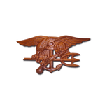 Sapele 18" Trident Wood Carving - UDT-SEAL Store
