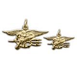 14K Yellow Gold Trident Pendant - UDT-SEAL Store
 - 1