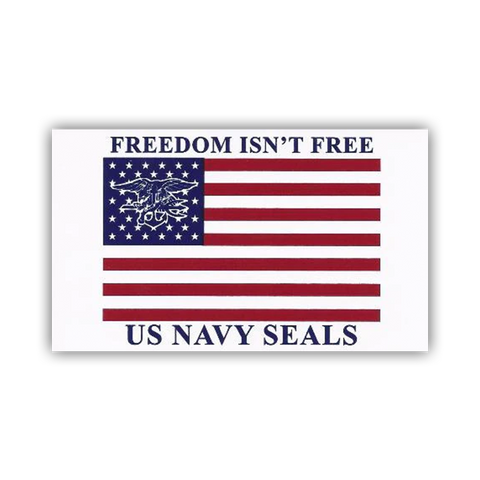 Decal: Freedom Isn't Free Flag with Trident